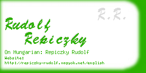 rudolf repiczky business card